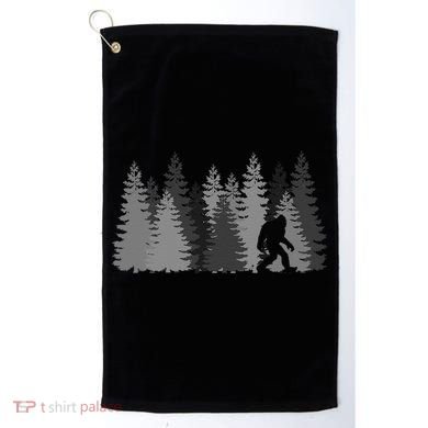 Bigfoot In The Forest Sasquatch Yeti Golf Towel