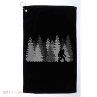 Bigfoot In The Forest Sasquatch Yeti Golf Towel thumb 0