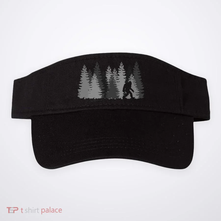 Bigfoot In The Forest Sasquatch Yeti Visor