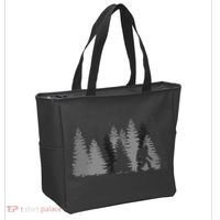 Bigfoot In The Forest Sasquatch Yeti Tote Bag thumb 2