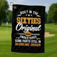 Built In The Sixties Original And Unrestored Golf Towel thumb 1