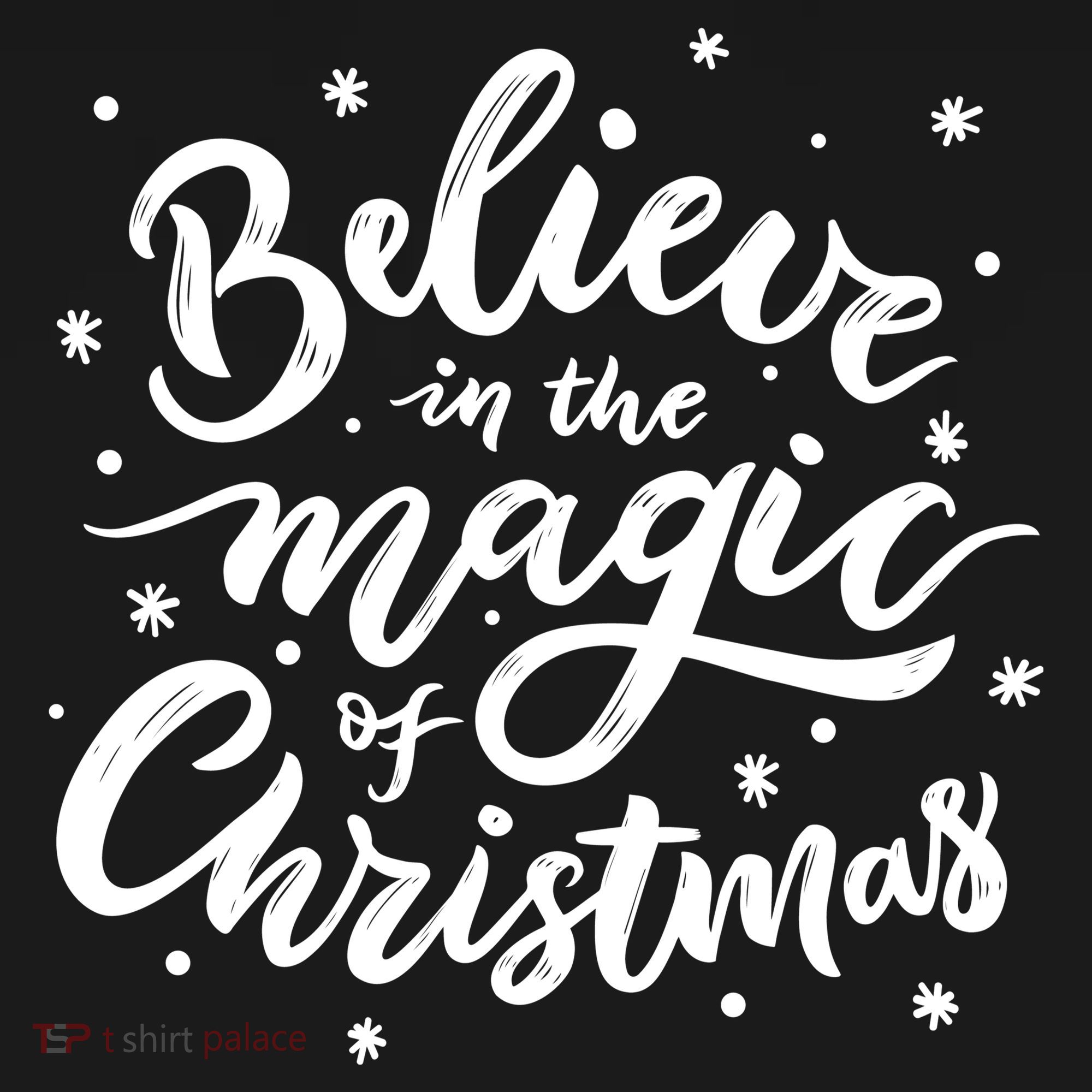 Believe In The Magic Of Christmas USA-Made Doggie Bandana