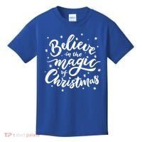 Believe In The Magic Of Christmas Kids T-Shirt thumb 0