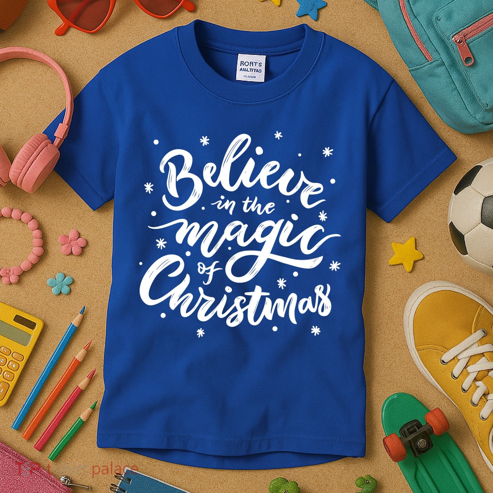 Believe In The Magic Of Christmas Kids T-Shirt