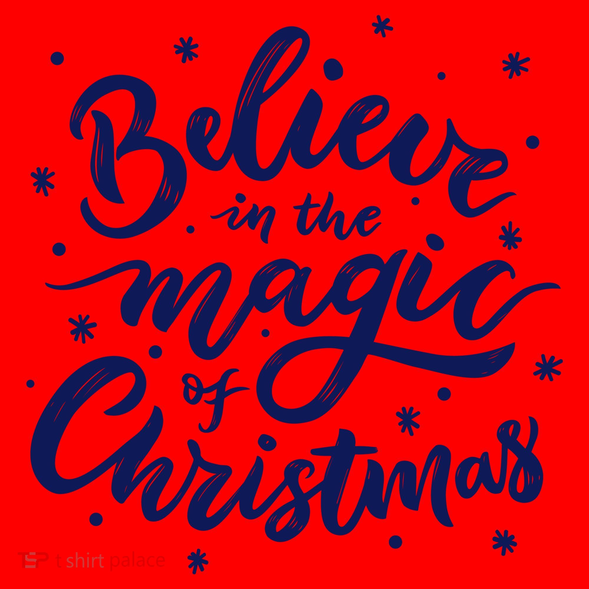 Believe In The Magic Of Christmas Santa Hat