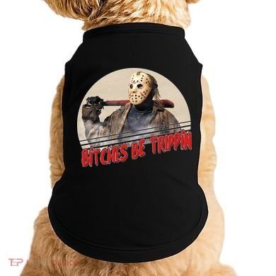 Bitches Be Trippin Horror Movie Fan Doggie Tank