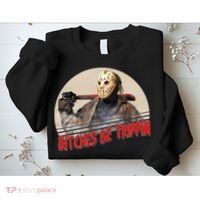 Bitches Be Trippin Horror Movie Fan Sweatshirt thumb 2