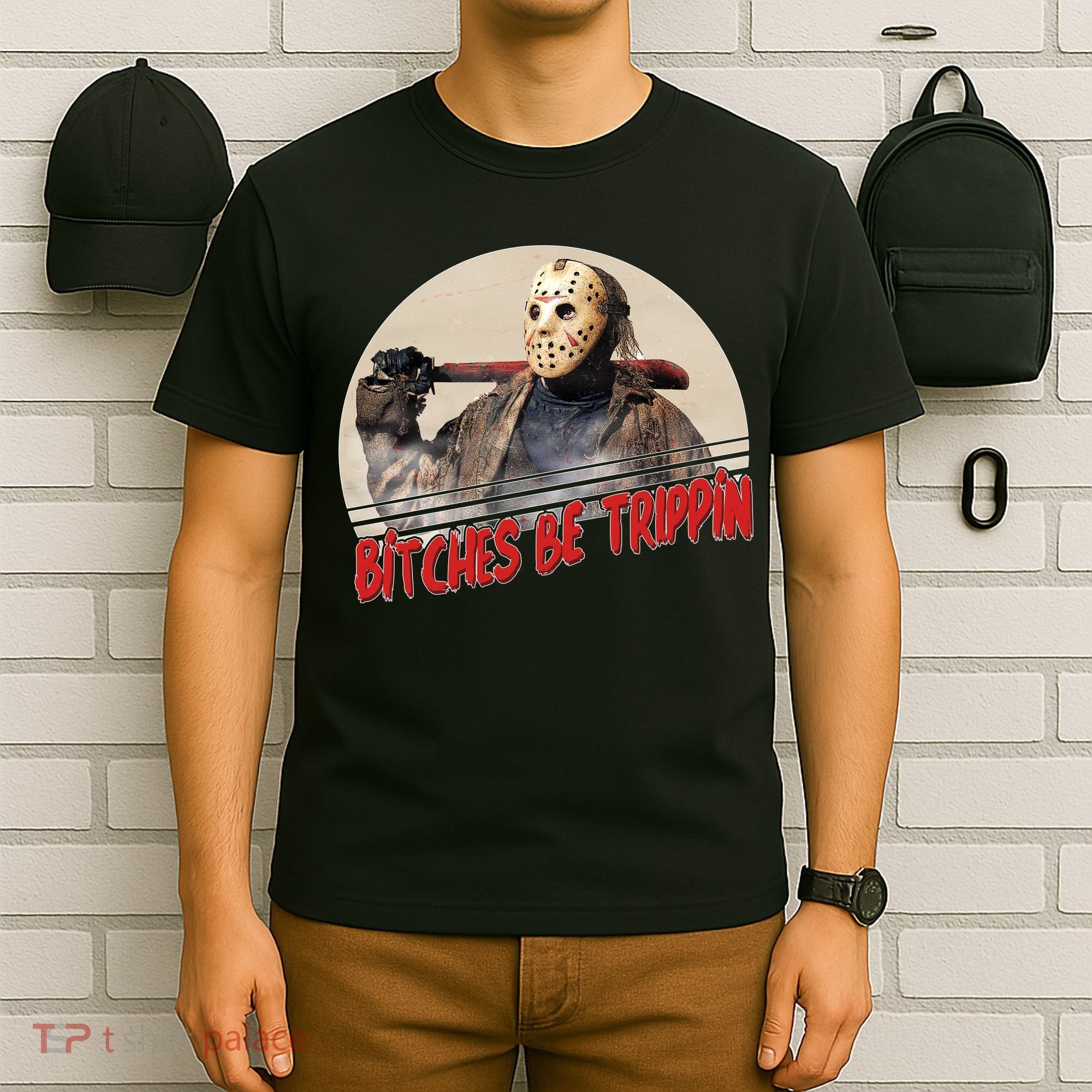 Bitches Be Trippin Horror Movie Fan T-Shirt