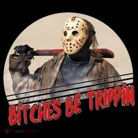 Bitches Be Trippin Horror Movie Fan Women's Hoodie thumb 2
