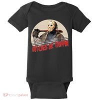 Bitches Be Trippin Horror Movie Fan Baby Bodysuit thumb 0