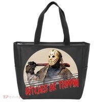 Bitches Be Trippin Horror Movie Fan Tote Bag thumb 0