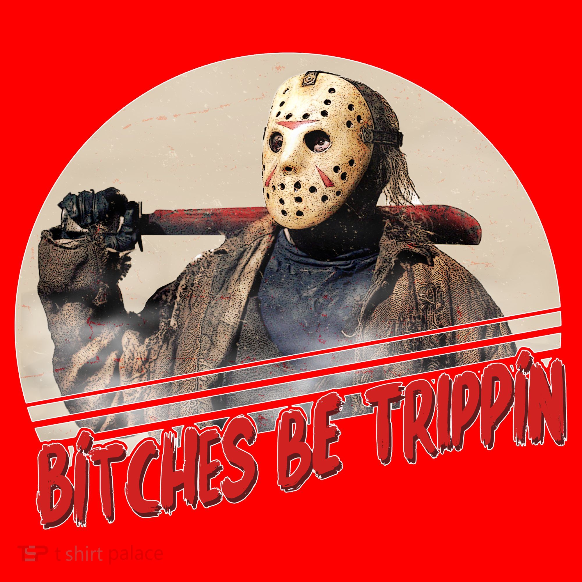 Bitches Be Trippin Horror Movie Fan Santa Hat
