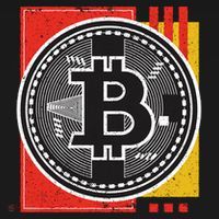 Bitcoin Abstract Backpack thumb 2