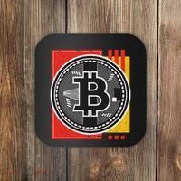 Bitcoin Abstract Coaster thumb 0