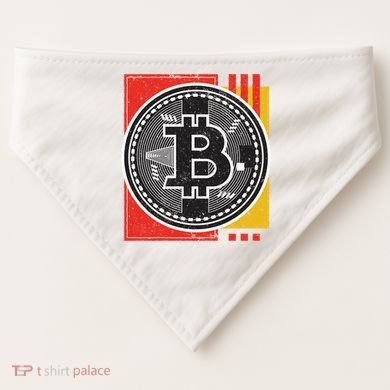 Bitcoin Abstract USA-Made Doggie Bandana