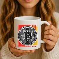 Bitcoin Abstract Coffee Mug thumb 3