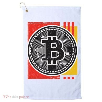 Bitcoin Abstract Golf Towel