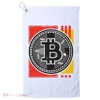 Bitcoin Abstract Golf Towel thumb 0