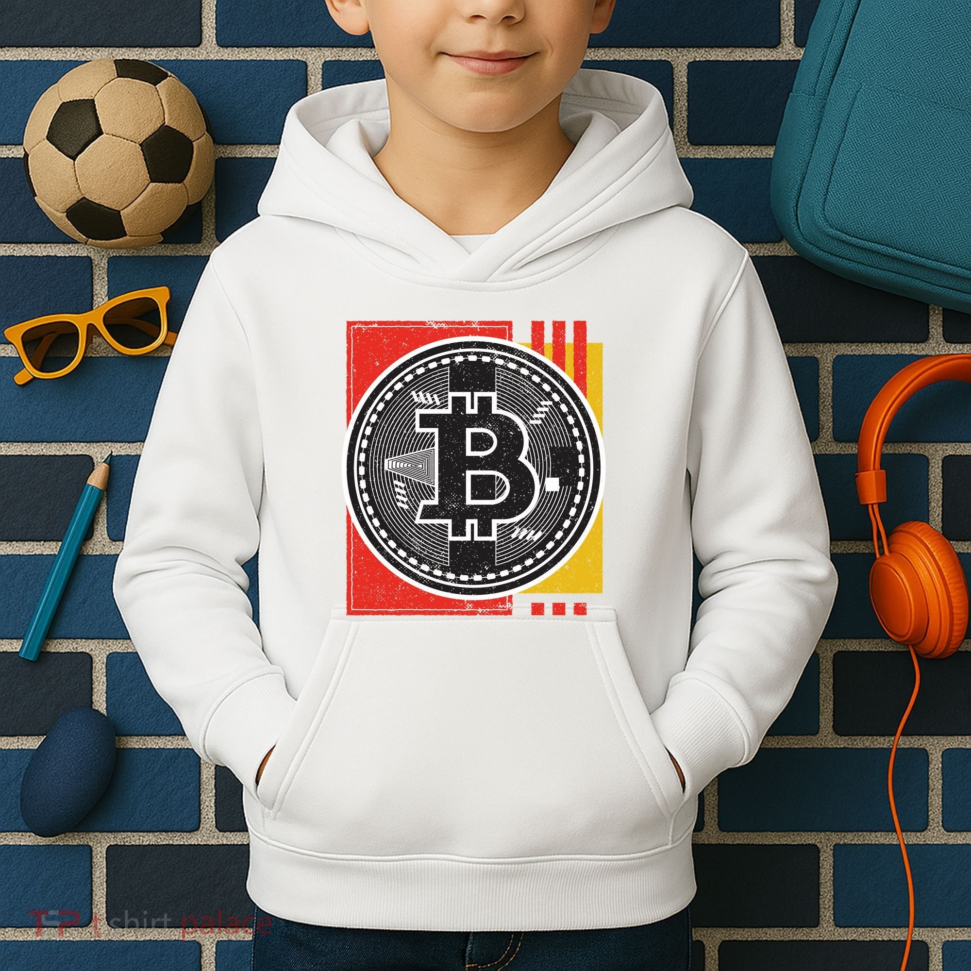 Bitcoin Abstract Kids Hoodie