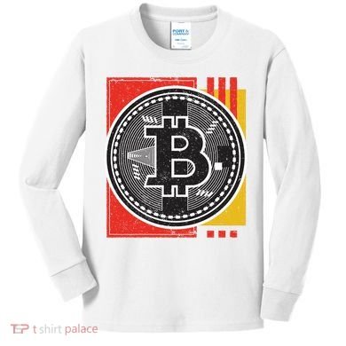 Bitcoin Abstract Kids Long Sleeve Shirt