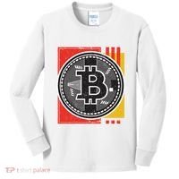 Bitcoin Abstract Kids Long Sleeve Shirt thumb 0