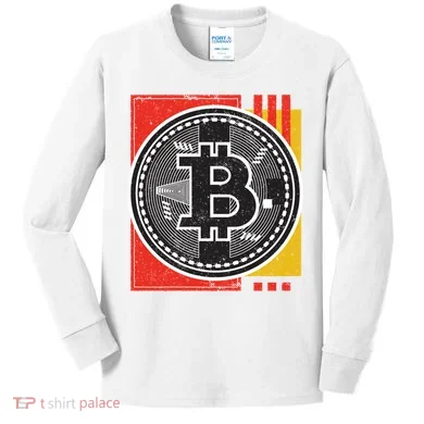 Bitcoin Abstract Kids Long Sleeve Shirt