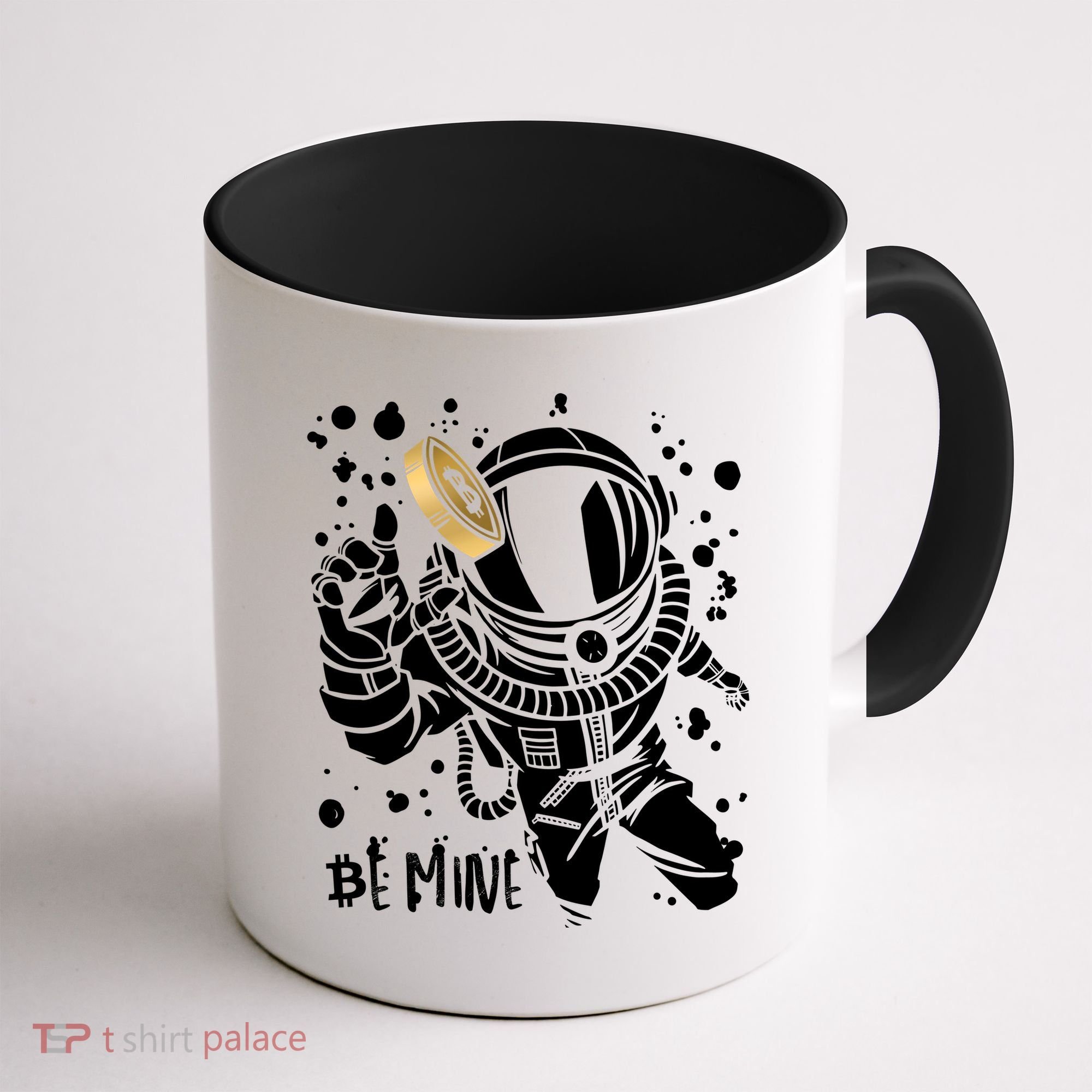 Bitcoin Astronaut Be Mine Coffee Mug