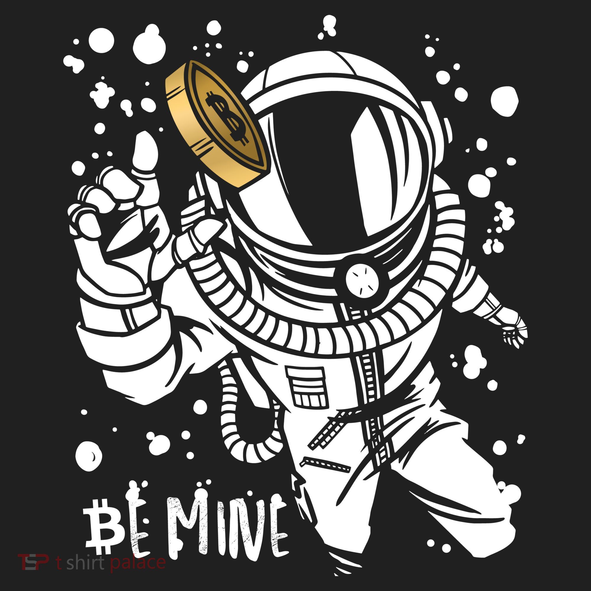 Bitcoin Astronaut Be Mine Tumbler