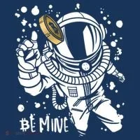 Bitcoin Astronaut Be Mine Doggie Tank thumb 4