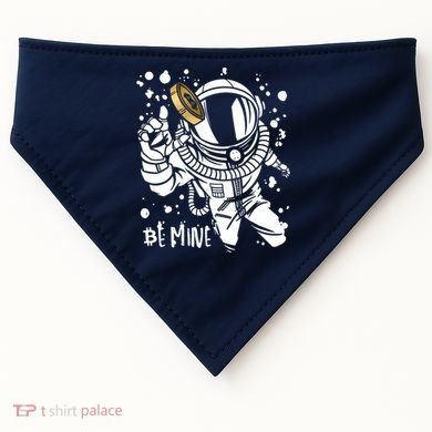 Bitcoin Astronaut Be Mine USA-Made Doggie Bandana