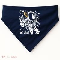 Bitcoin Astronaut Be Mine USA-Made Doggie Bandana thumb 0