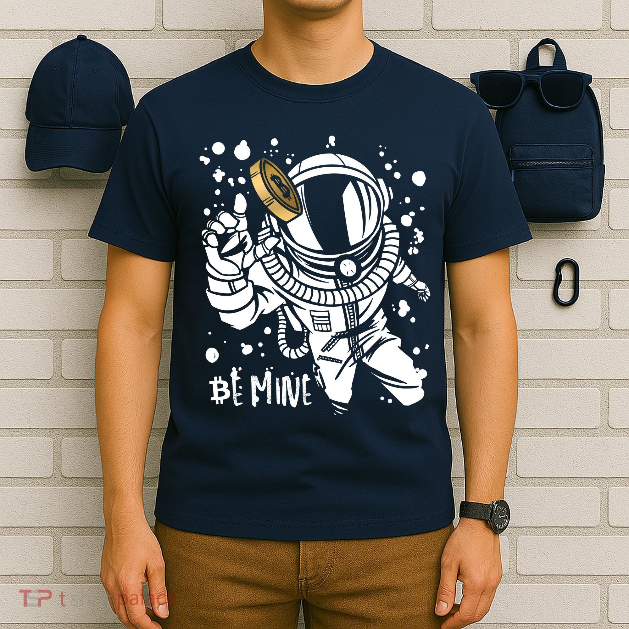 Bitcoin Astronaut Be Mine T-Shirt