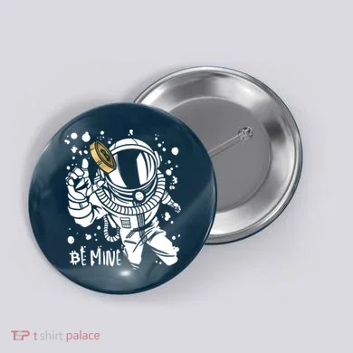 Bitcoin Astronaut Be Mine Button