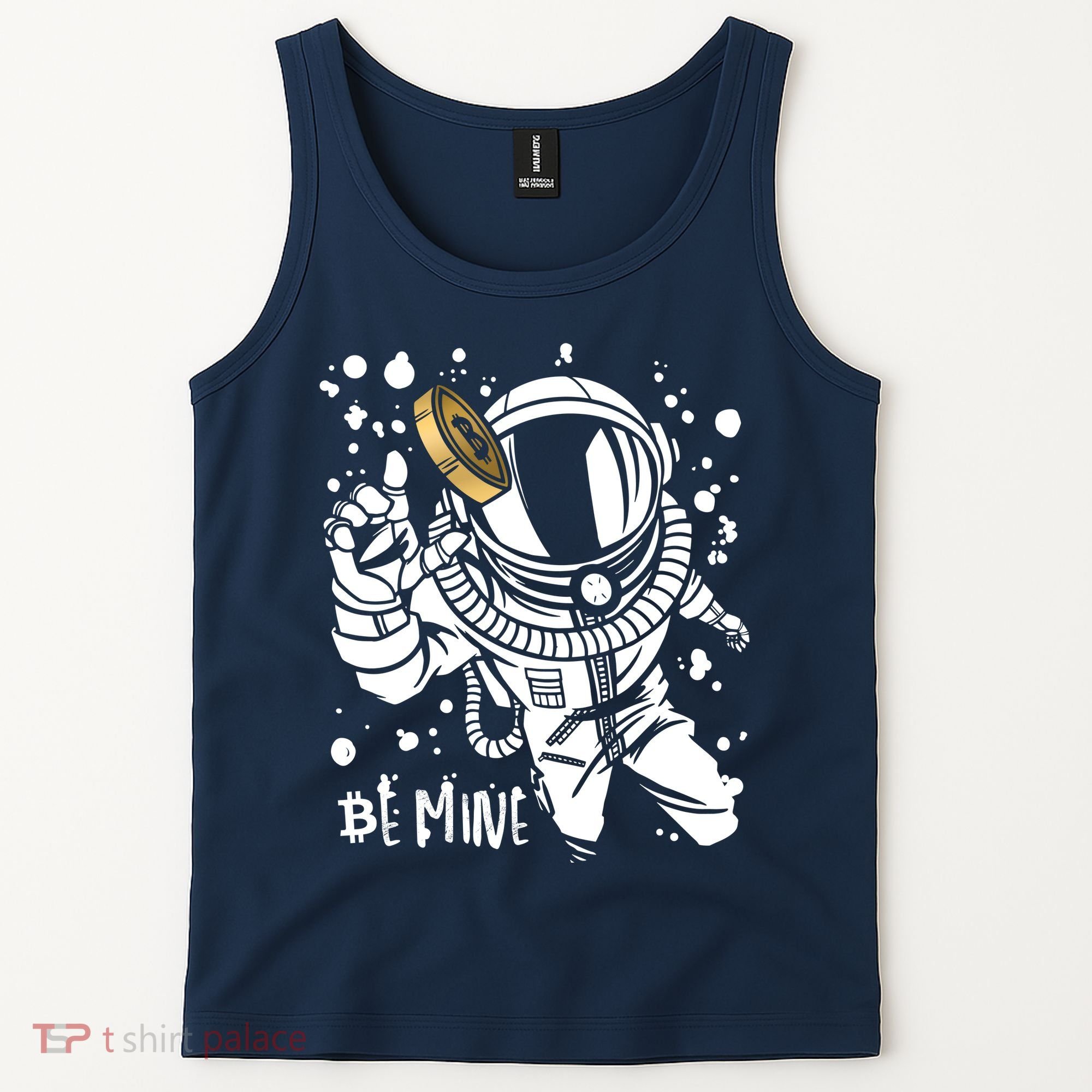 Bitcoin Astronaut Be Mine Tank Top