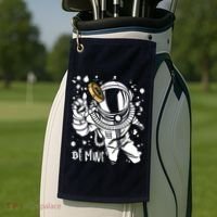 Bitcoin Astronaut Be Mine Golf Towel thumb 2