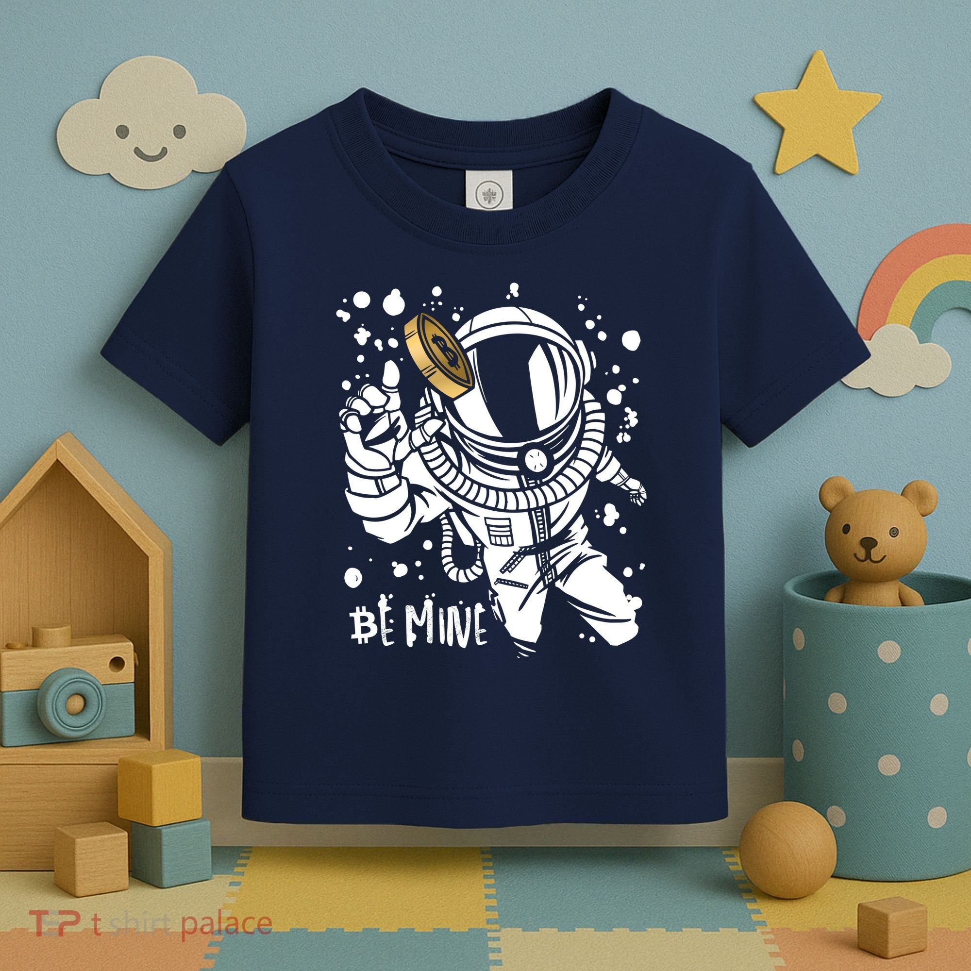 Bitcoin Astronaut Be Mine Toddler T-Shirt
