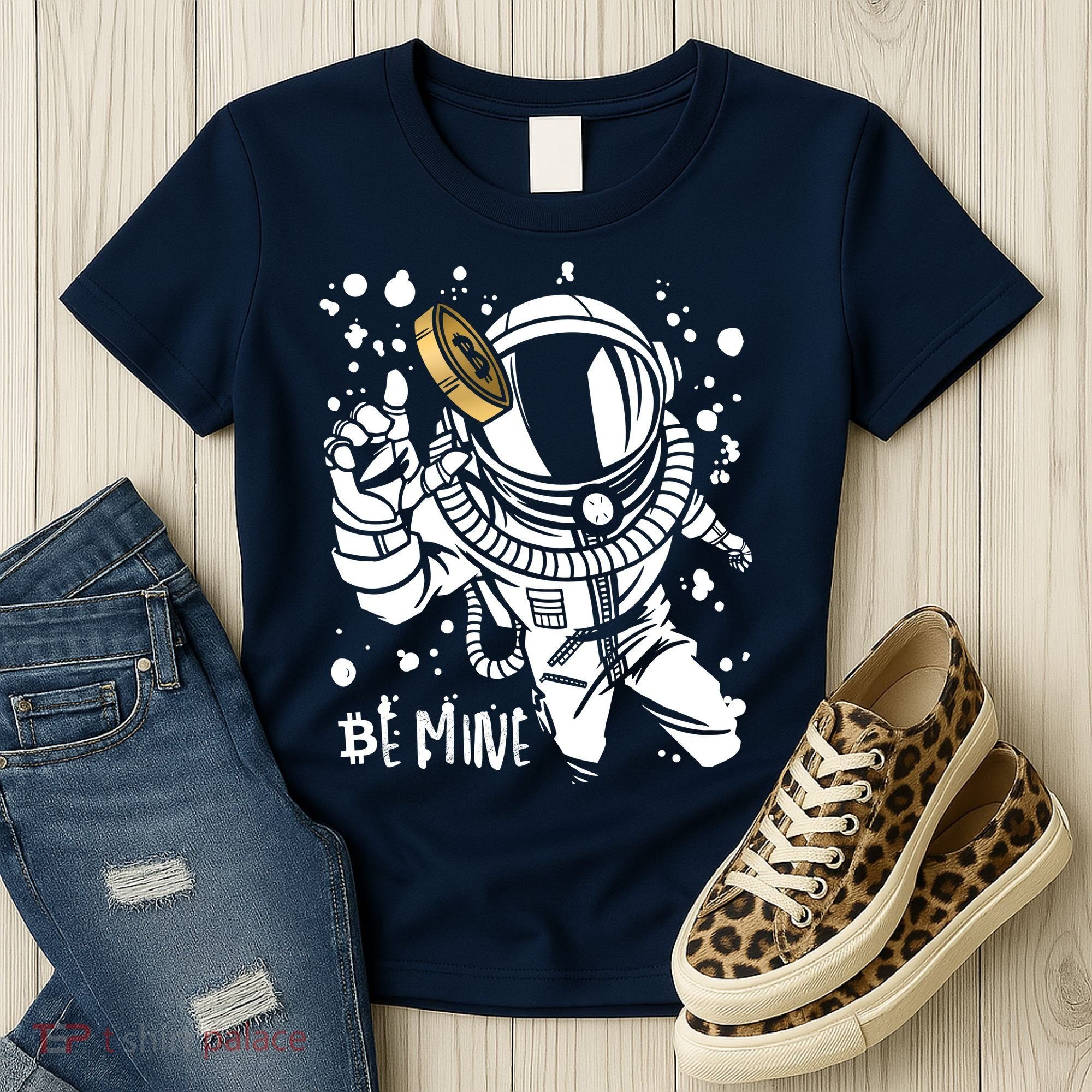 Bitcoin Astronaut Be Mine Women's T-Shirt