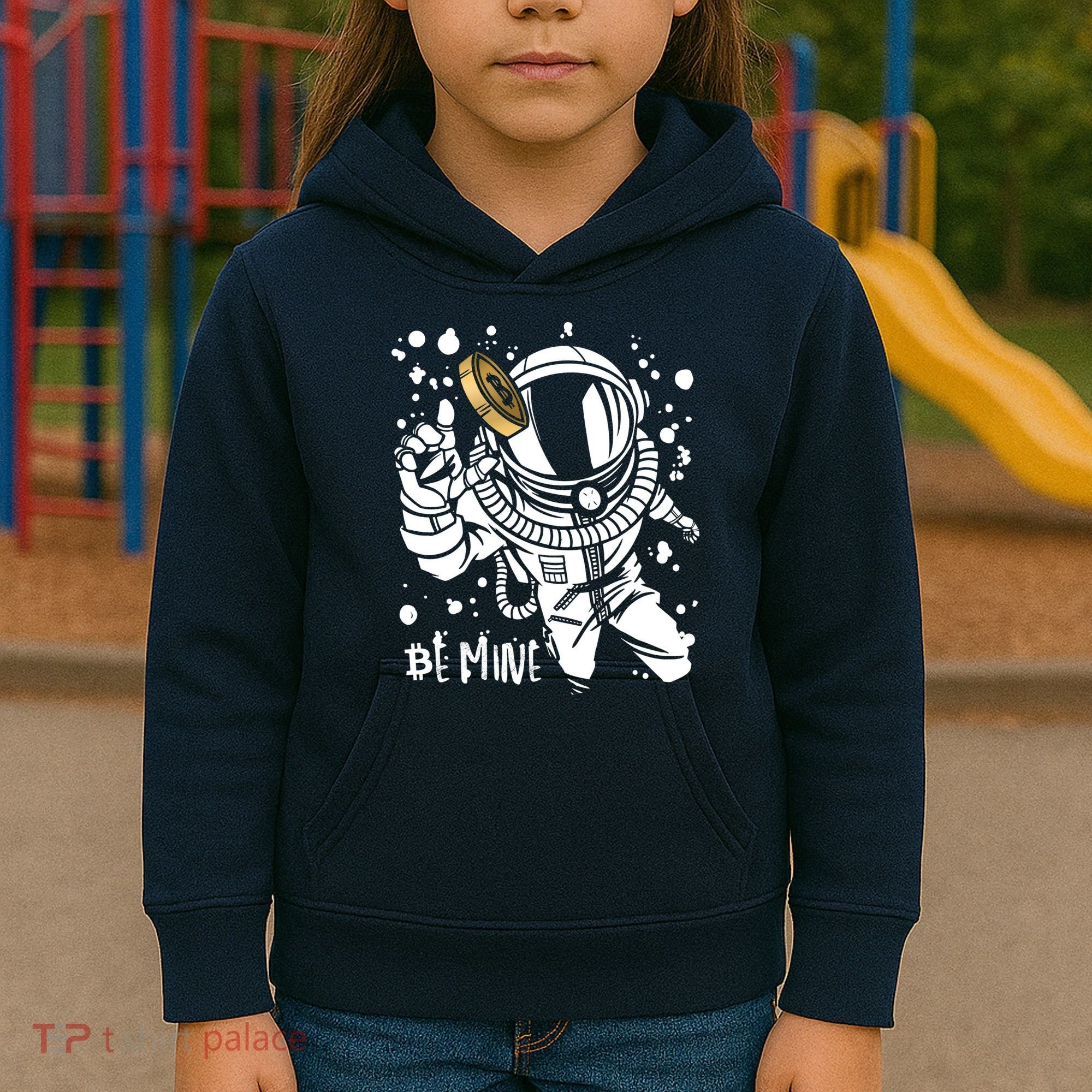 Bitcoin Astronaut Be Mine Kids Hoodie