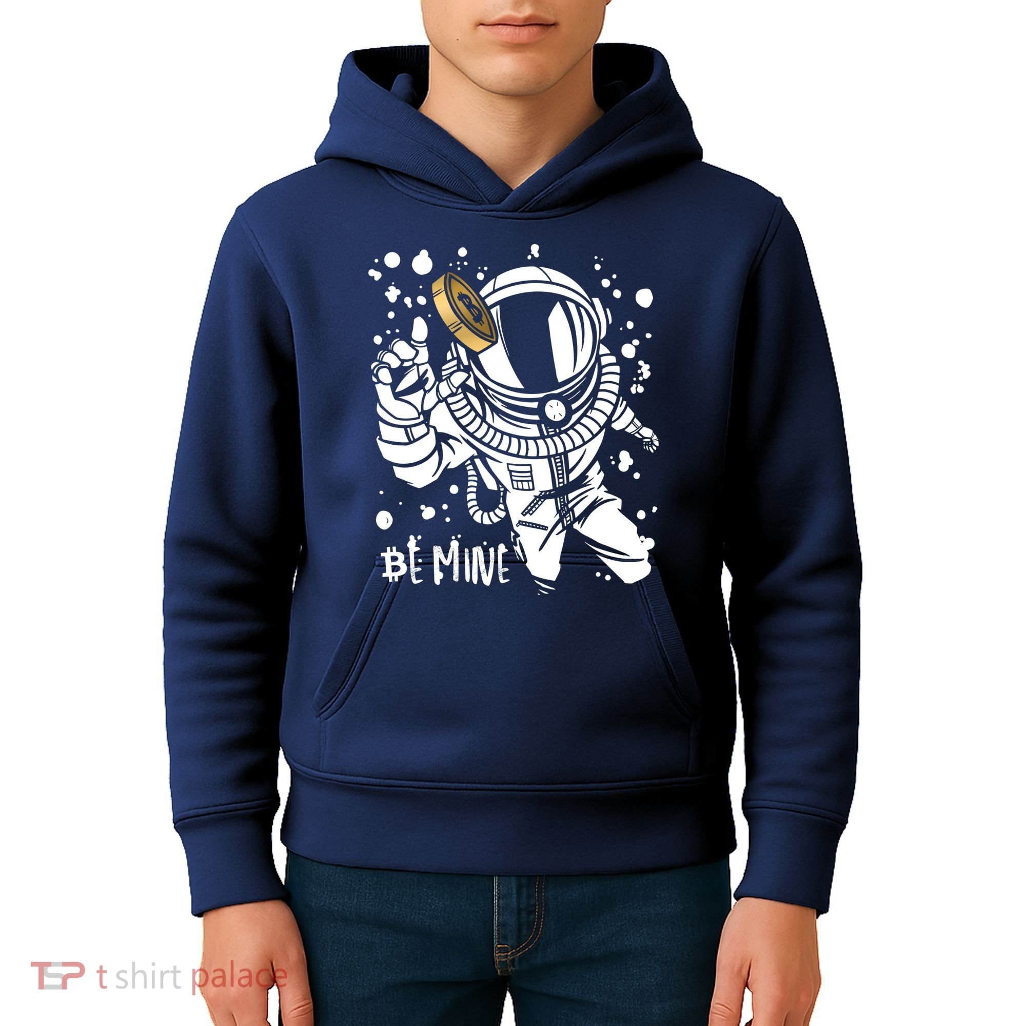 Bitcoin Astronaut Be Mine Kids Hoodie
