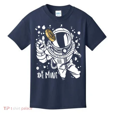 Bitcoin Astronaut Be Mine Kids T-Shirt