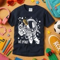 Bitcoin Astronaut Be Mine Kids T-Shirt thumb 3