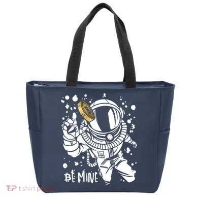 Bitcoin Astronaut Be Mine Tote Bag