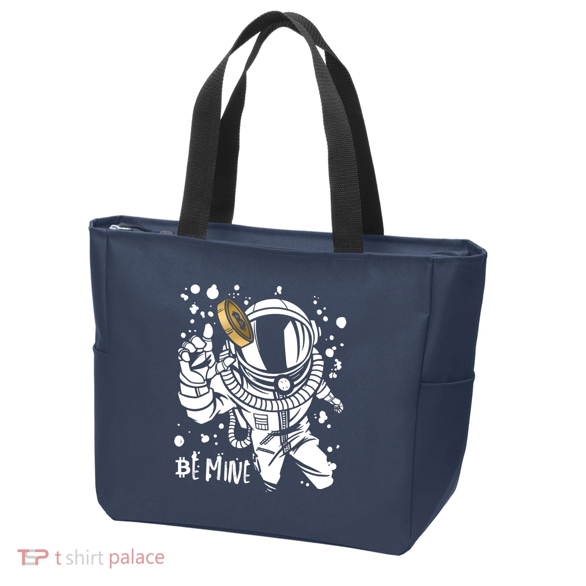 Bitcoin Astronaut Be Mine Tote Bag
