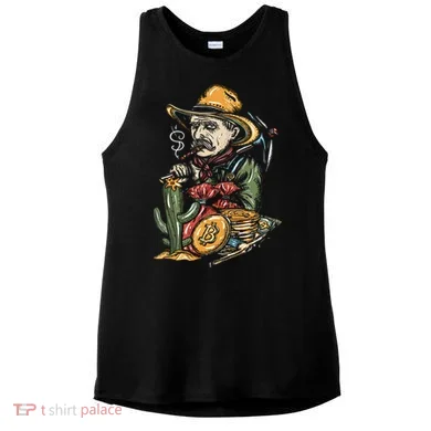 Bitcoin Bob Ladies PosiCharge Tri-Blend Wicking Tank
