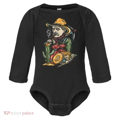 Bitcoin Bob Baby Long Sleeve Bodysuit