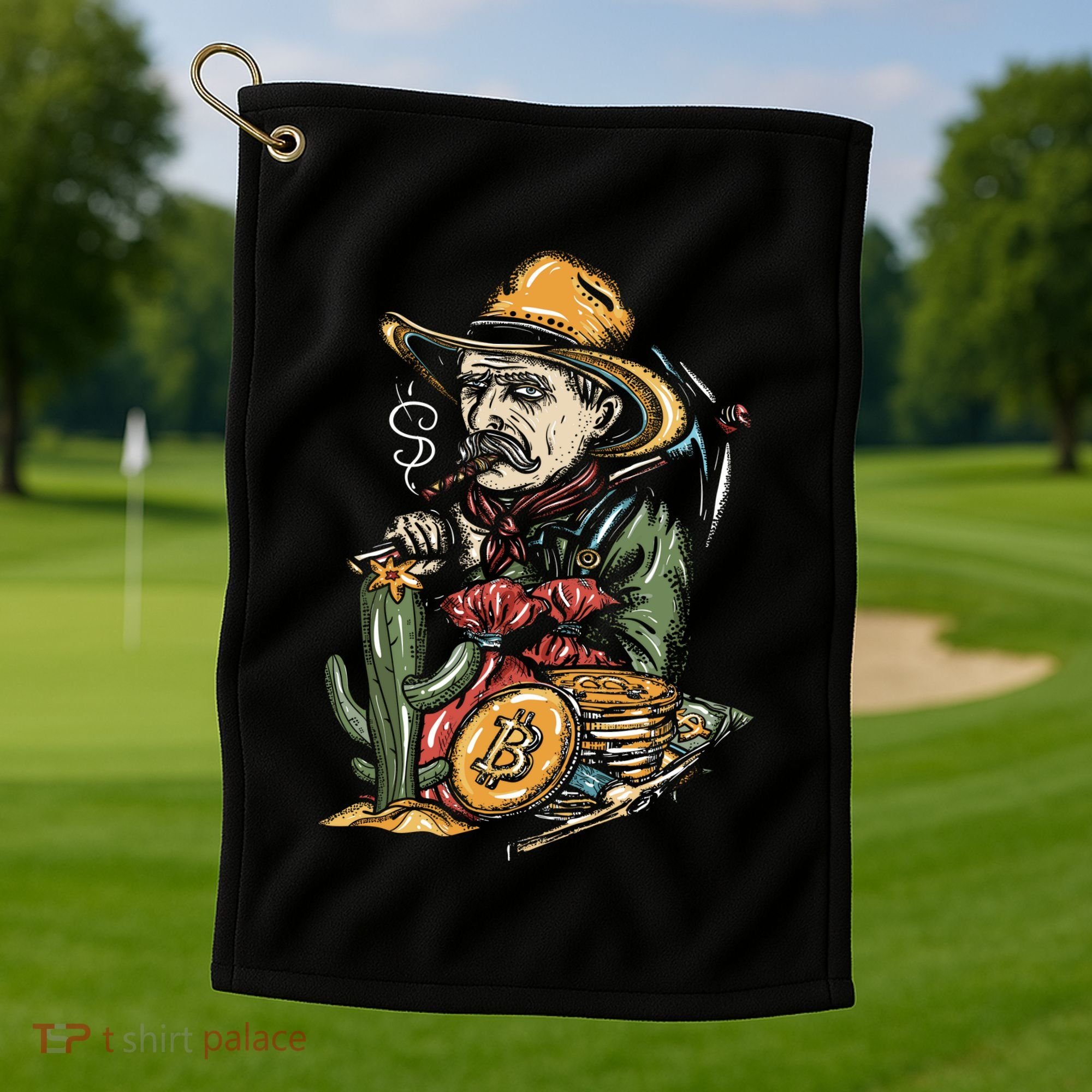Bitcoin Bob Golf Towel