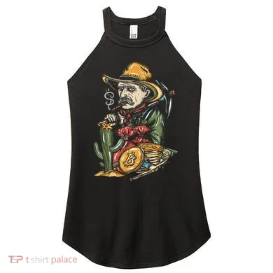 Bitcoin Bob Women's Perfect Tri Rocker Tank