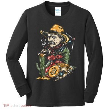 Bitcoin Bob Kids Long Sleeve Shirt