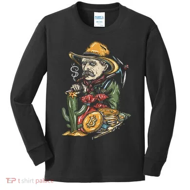 Bitcoin Bob Kids Long Sleeve Shirt