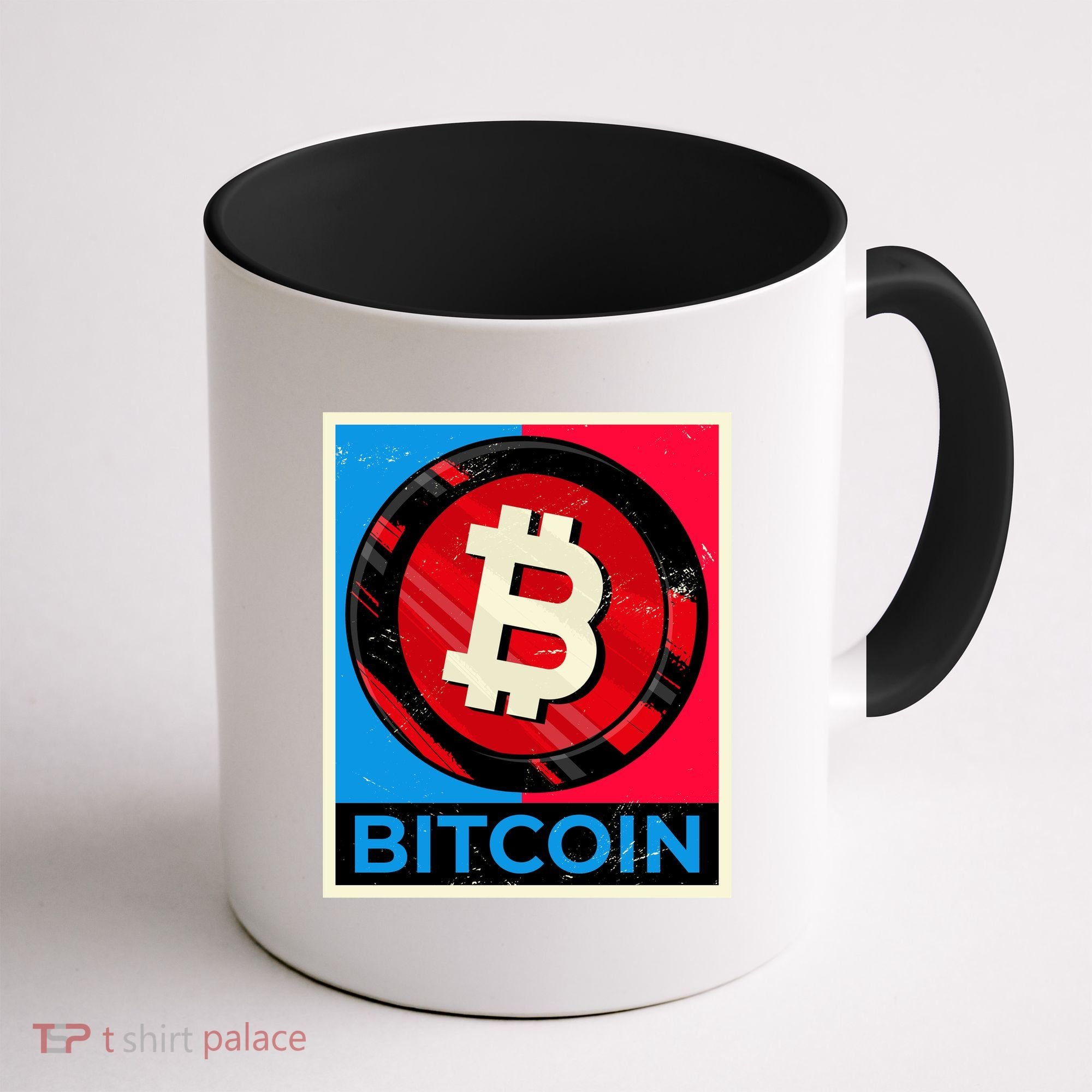 Bitcoin BTC Logo Crypto Currency Moon Hodl Coffee Mug